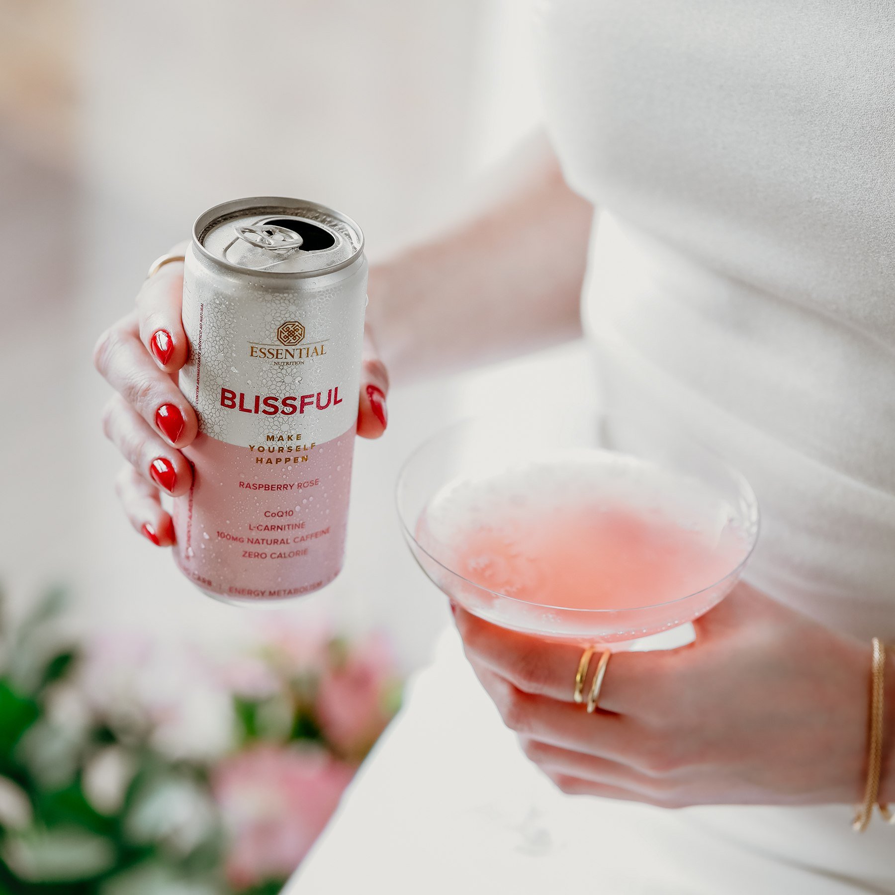Conheça Blissful 269ml RASPBERRY ROSE Essential Nutrition