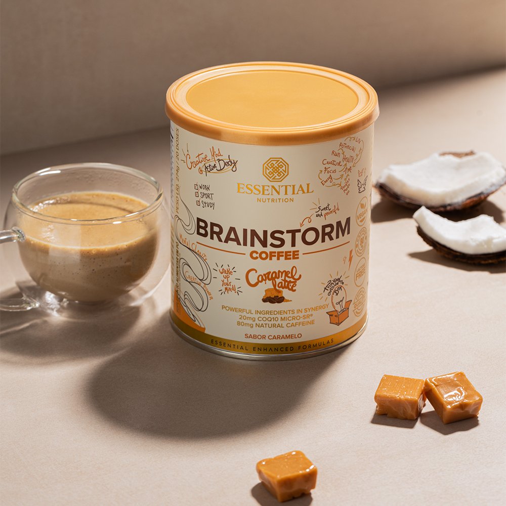 Brainstorm Coffee Caramel Latte 20 doses Essential Nutrition