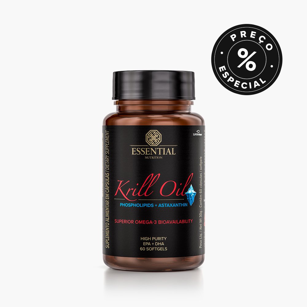 Compre já Krill Oil  Ômega-3 + Astaxantina - Essential Nutrition