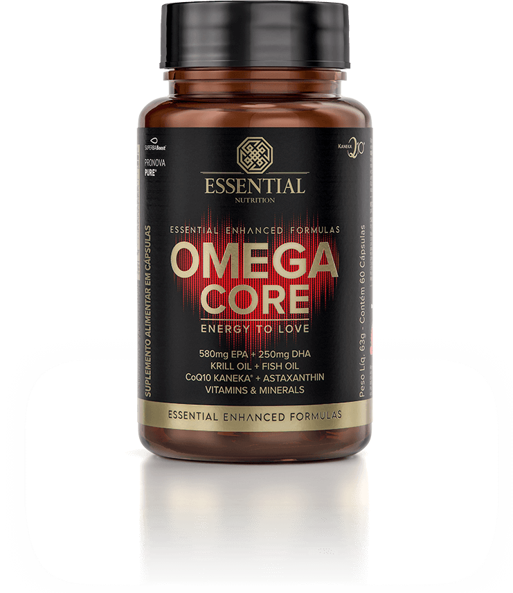 Omega Core 60 caps. Ômega 3 + nutrientes Essential Nutrition